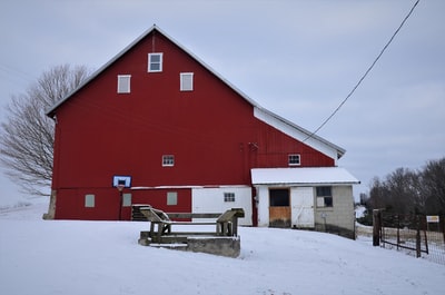 Red and white barn hotel
